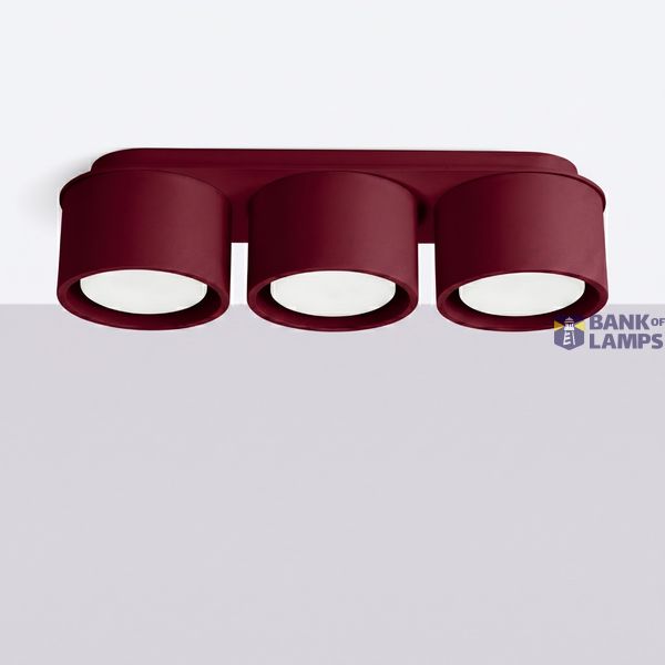 Ceiling lamp MODO 3 burgundy Gx53 image 9
