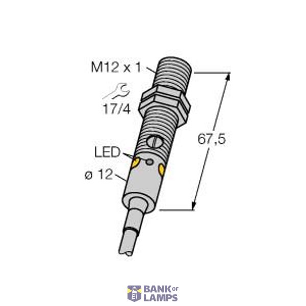 Photoelectric Sensor Retroreflective Sensor with Polarizing Filter   M12NLP image 1