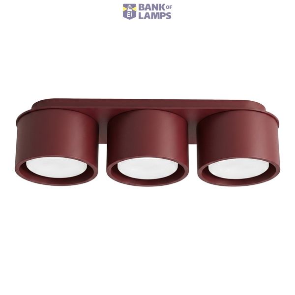 Ceiling lamp MODO 3 burgundy Gx53 image 2