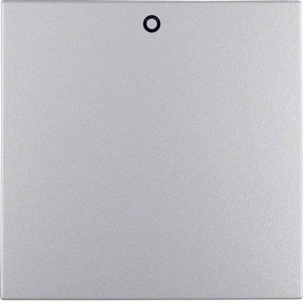 Rocker with imprint 0 and fixing element IP44 S.1 aluminium matt image 1