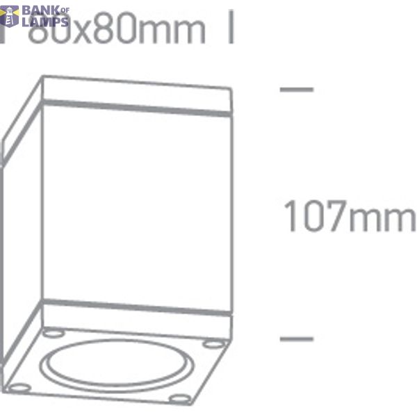 ANTHRACITE COB LED 6W WW IP54 100-240V image 3