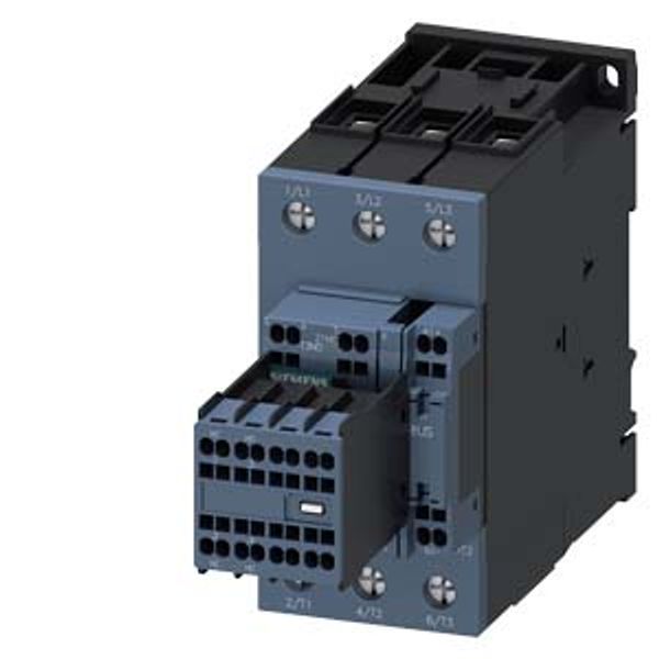 Contactor, AC-3e, 30 kW/400 V, 72 V DC, 0.7-1.25*Us, 2 NO + 2 NC, 3-pole image 1