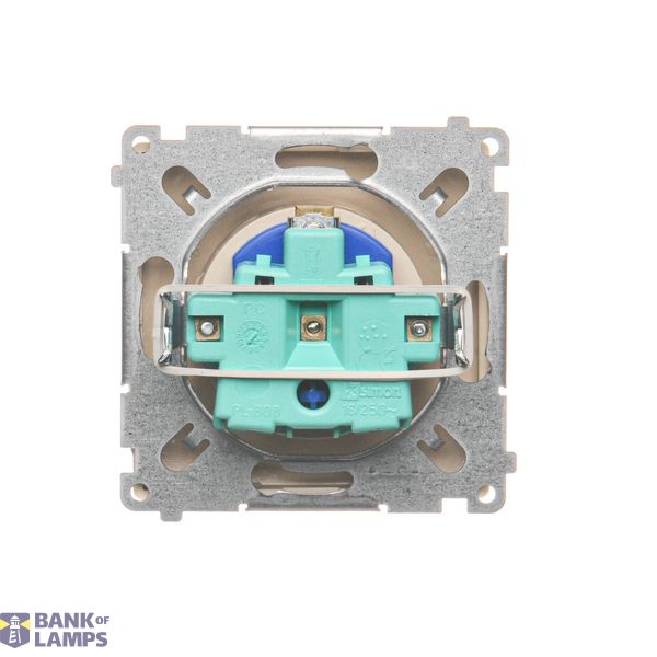 Double fiber optic sockets, Silver matt, metalic image 1