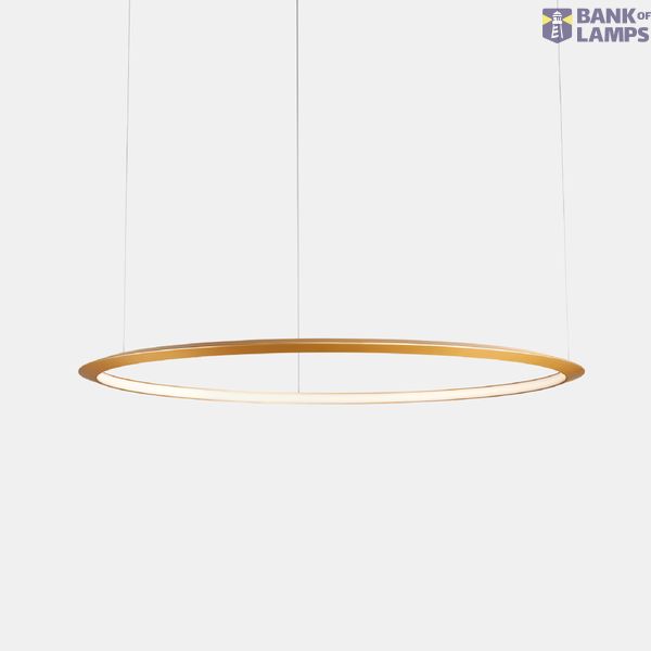 Pendant Circular Inward ø3000 Recessed LED 177W 4891lm 2400K Gold image 1