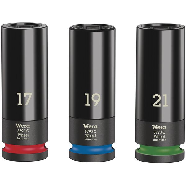 Wheel Impaktor C Set 1 Doppen set, met 1/2&quot; aandrijving, 3-delig image 1