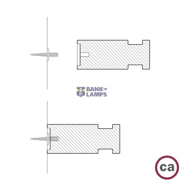 Rolé, wooden wall mount cable tie for pendant lamp image 6