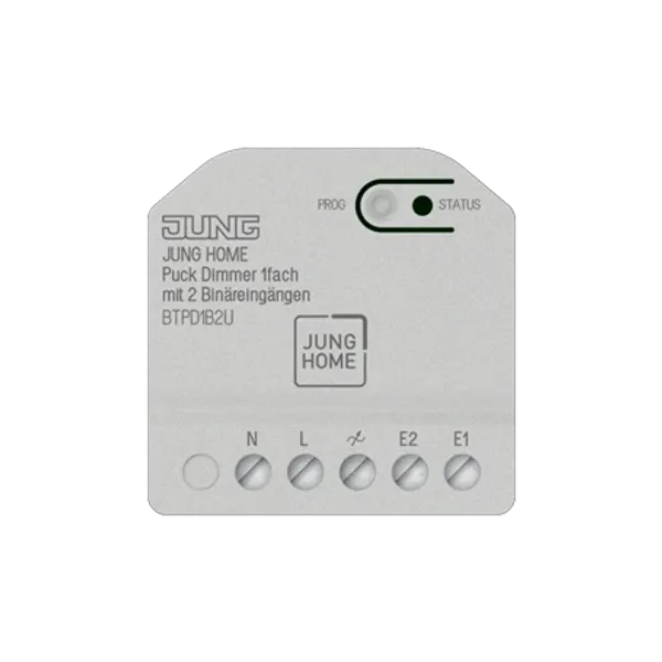 JUNG HOME Puck dimmer 1-gang with 2 binary inputs image 1
