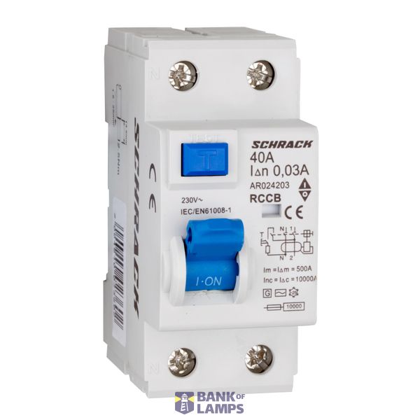 Residual Current Circuit Breaker 10kA, 40A, 2-pole, 30mA, G image 1