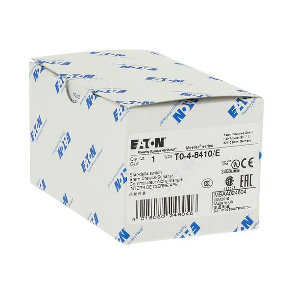 T0-4-8410/E Star-delta switches, T0, 20 A, flush mounting, 4 contact unit(s), Contacts: 8, 60 °, maintained, With 0 (Off) position, 0-Y-D, Design number 8410 image 23