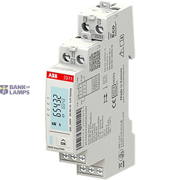D11 15-M 40 Modbus B, Energy meter'15', Modbus, Single-phase, 40 A image 1