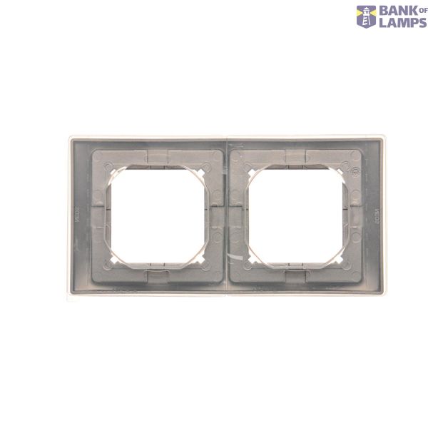 R-TV-SAT pass through aerial socket, module, matt aluminum image 1