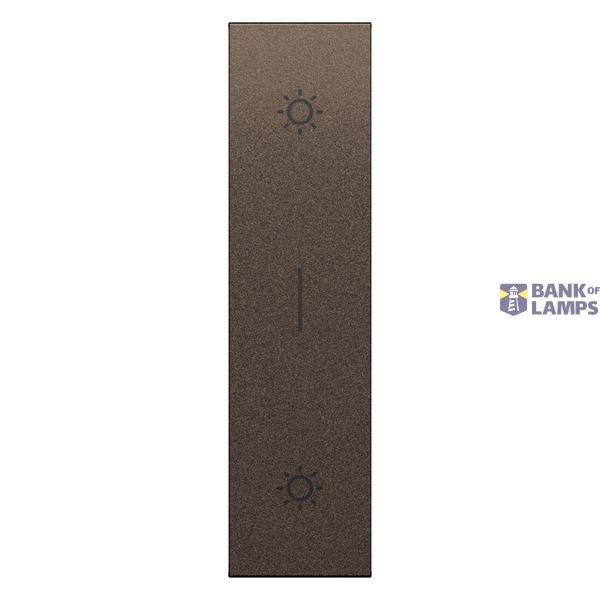 L.NOW - DOUBLE PUSHBUTTON COVER 1M BRONZE image 2