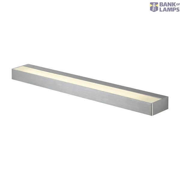 SEDO 14 wall light, square, alu brushed, glass frosted, G5 , Energy Saver, 14W image 1