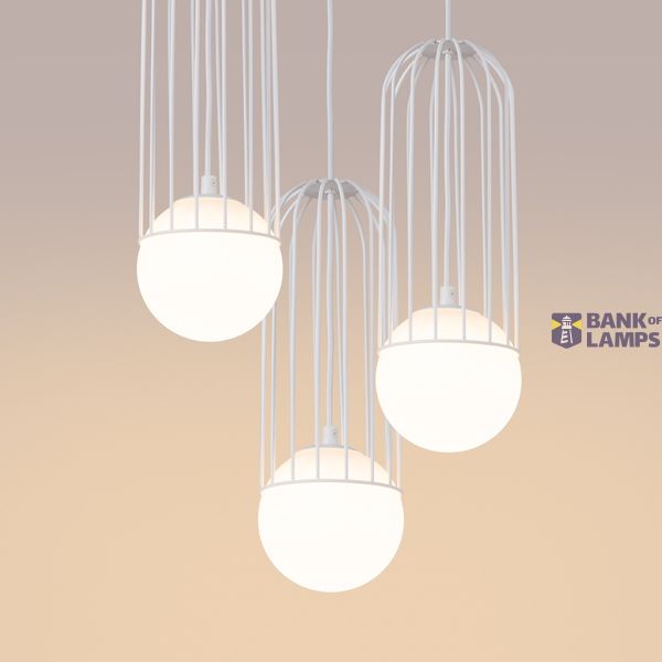 Pendant lamp BRINA 3P  white image 3