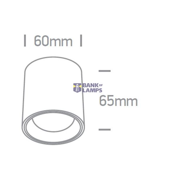 WHITE 7W WW 35deg 230V ROUND DIMMABLE image 3