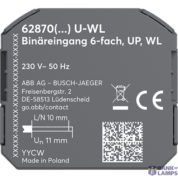 Binary Input free@home wireless 6gang, FM, WL image 2
