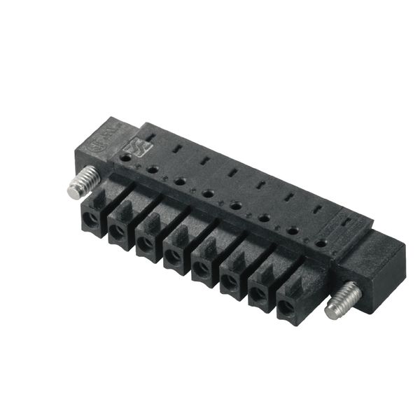 PCB plug-in connector, female header, Flange, THT/THR solder connection, 3.81 mm, Number of poles: 2, 90°, Solder pin length (l): 1.5 mm, tinned, black, Box image 6