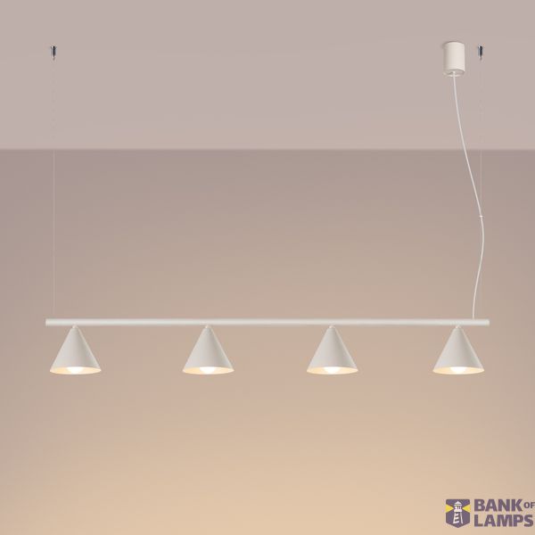 Chandelier NOX 4L beige image 2