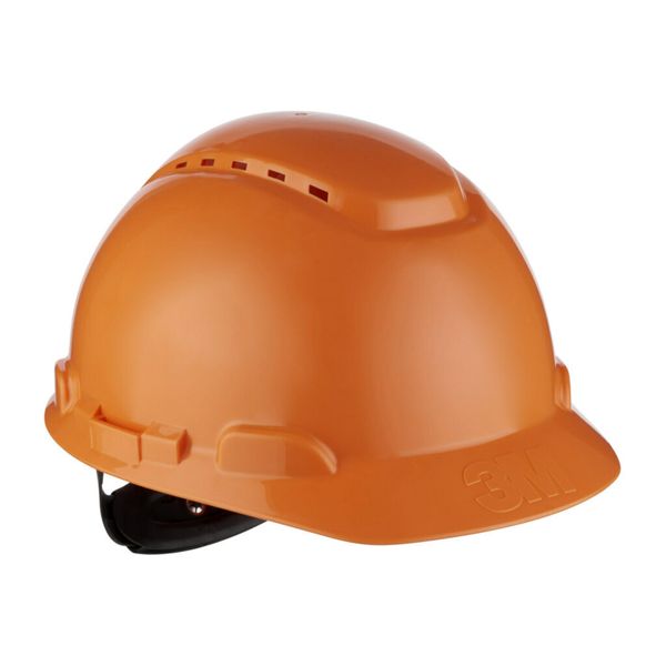 3M™ Hard Hat, Ratchet, Ventilated, Plastic Sweatband, Orange, H700N-OR image 8