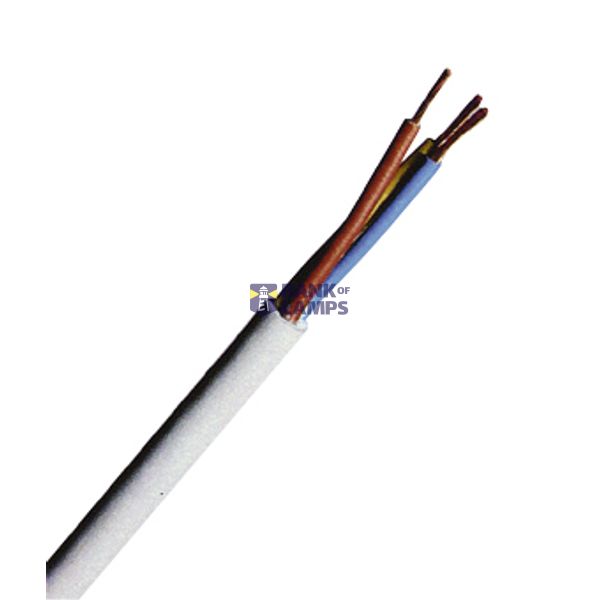 PVC Sheathed Wires H05VV-F 3 G 1,5mmý white 50m image 1