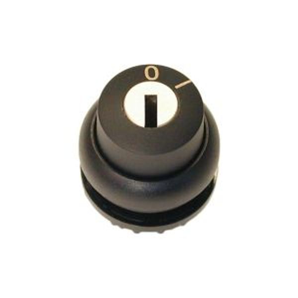 M22S-WRS-A1 Key-operated actuator, maintained, 2 positions, Key withdrawable: 0, Bezel: black image 4