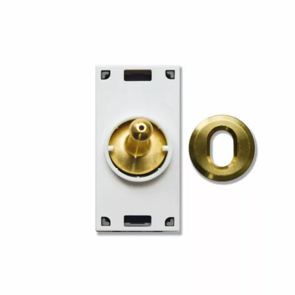 2CH. BUS CONTROL     - BRASS TOGGLE - KNX 1M. S.44 image 1
