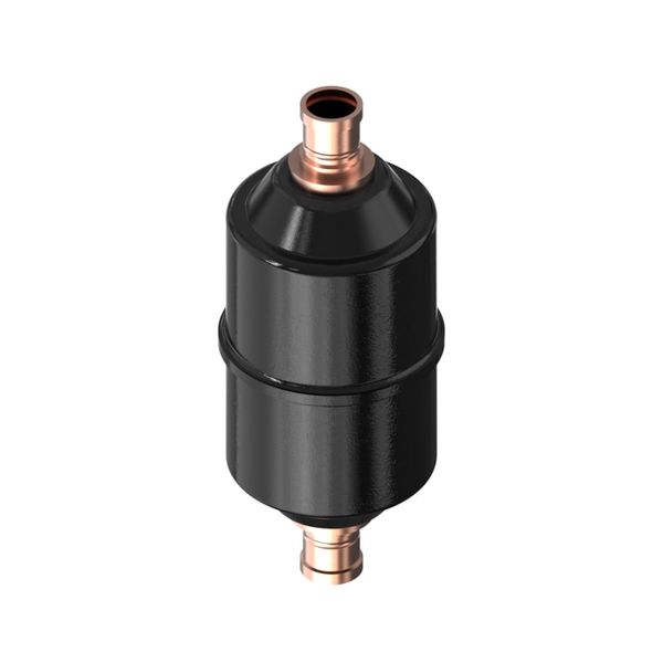Hermetic filter drier, DCL, 08 cu.in., Steel Cu-plated image 1