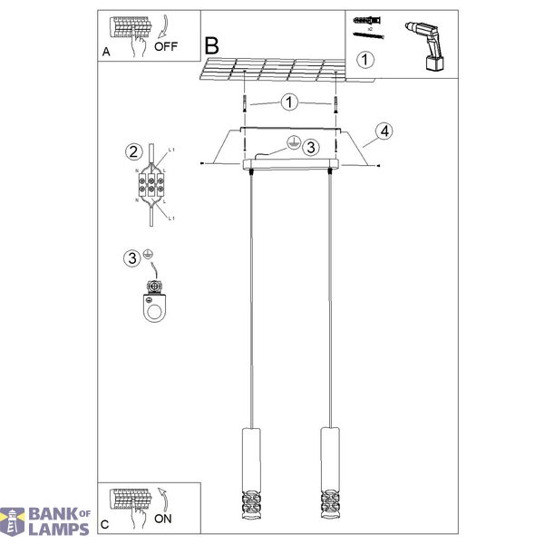 Pendant lamp LIRO 2 white image 7