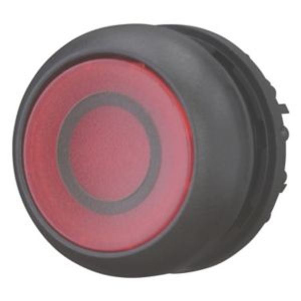 M22S-DL-R-X0 Illuminated pushbutton actuator, RMQ-Titan, Flush, momentary, red, inscribed, Bezel: black image 2