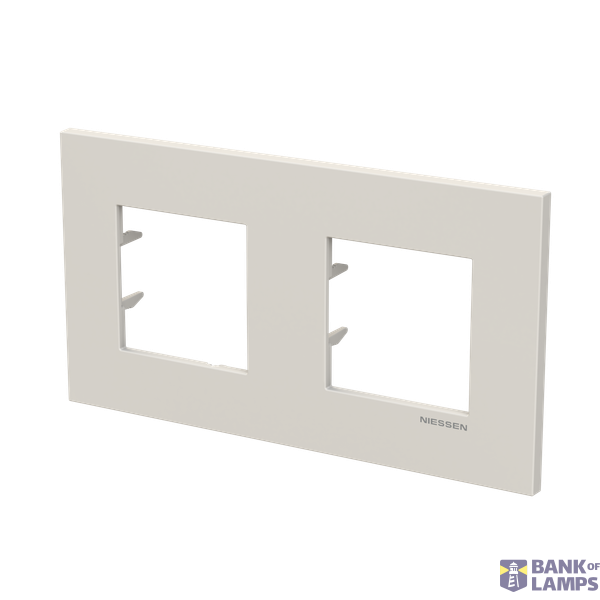 Frame 2-gang / 2+2-modules - Niessen logo - S - Dune image 2