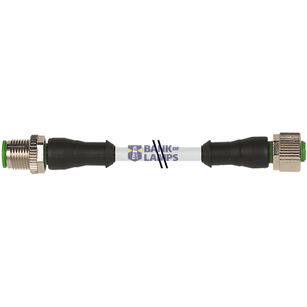 M12 male 0° / M12 female 0° A-cod. PUR 5x0.34 gy 15m image 2