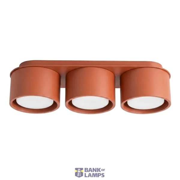 Ceiling lamp MODO 3 red ochre Gx53 image 1