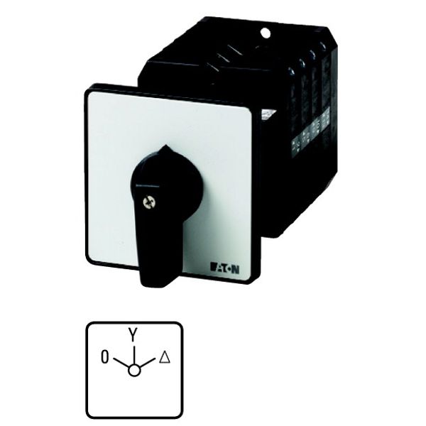 T5-4-24/Z Star-delta switches, T5, 100 A, rear mounting, 4 contact unit(s), Contacts: 7, 60 °, maintained, With 0 (Off) position, 0-Y-D, SOND 27, Design number image 1