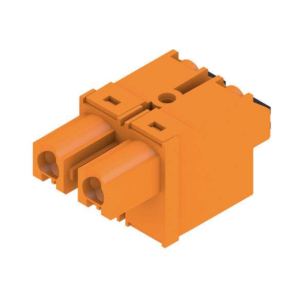 PCB plug-in connector, female plug, 7.62 mm, Number of poles: 2, 180°, PUSH IN with actuator, Clamping range, max. : 2.5 mm², Box image 4