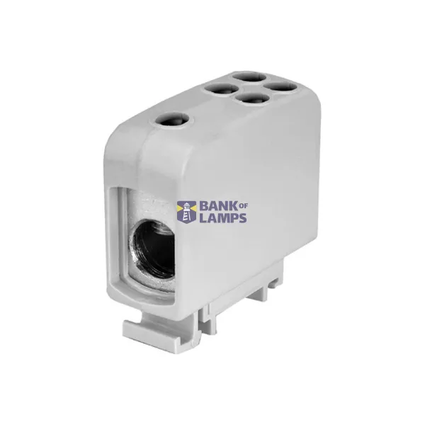 AL/CU universal rail-mounted terminal block ZGG1x70/4x16s grey image 2