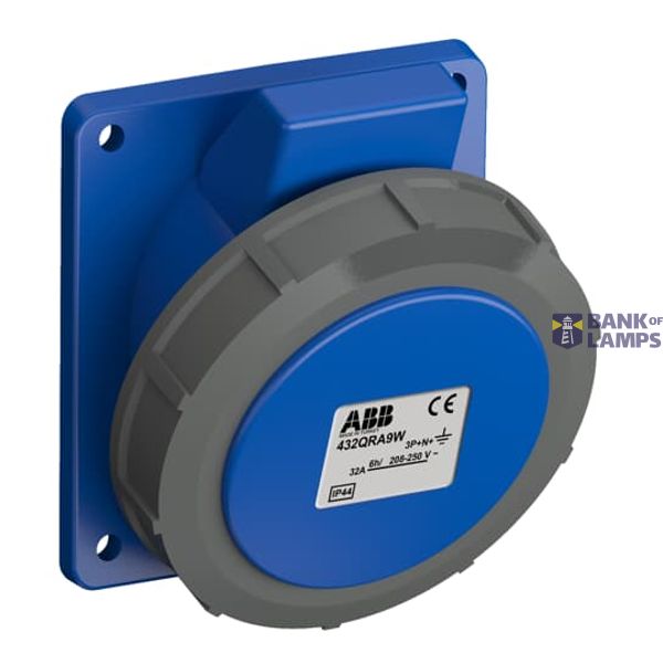 432QRA9W Panel mounted socket image 1