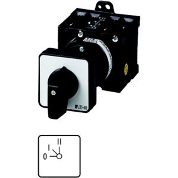 T3-1-15904/Z Step switches, T3, 32 A, rear mounting, 1 contact unit(s), Contacts: 2, 45 °, maintained, With 0 (Off) position, 0-I-II, Design number 15904 image 2