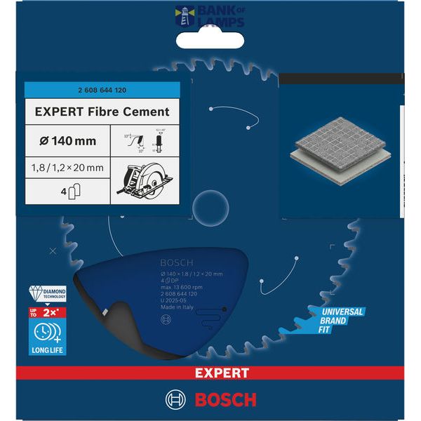 Circular saw blade Expert for Fibre Cement, 140 x 20 x 1,8 mm, 4 image 2