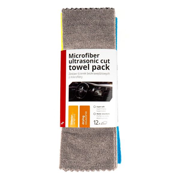 Microfiber ultrasonic cut towel pack 35x35cm 250g AMIO-03971 image 1