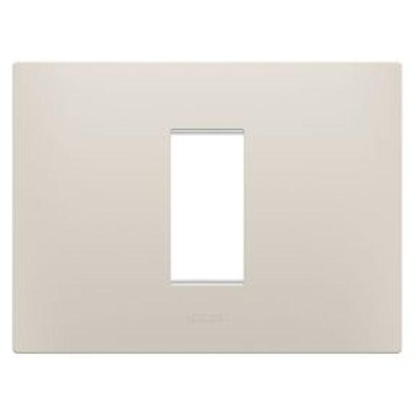 EGO PLATE - IN TECHNOPOLYMER - 1 MODULE - NATURAL BEIGE - CHORUSMART image 1