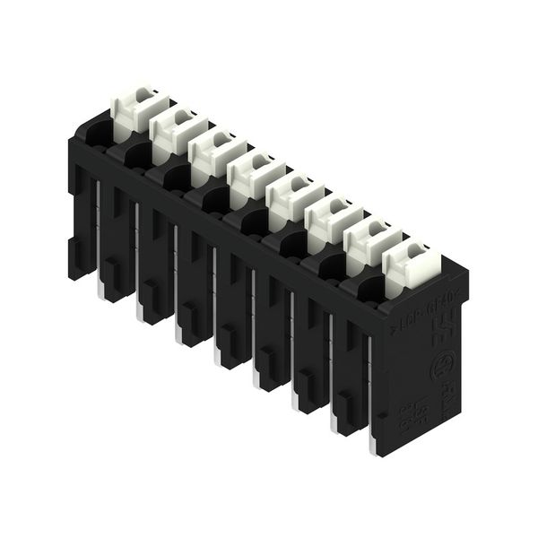 Printed circuit board terminals, 3.81 mm, Number of poles: 8, 180°, Solder pin length (l): 1.5 mm, black, PUSH IN with actuator, Clamping range, max. : 1.5 mm², Tape image 2
