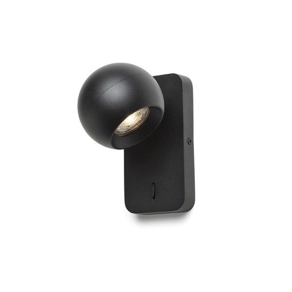 SIENA wall black 230V LED GU10 9W image 1