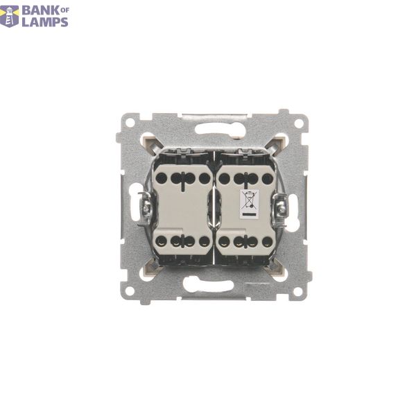 Two-way switch without pictogram, 10AX, white image 1