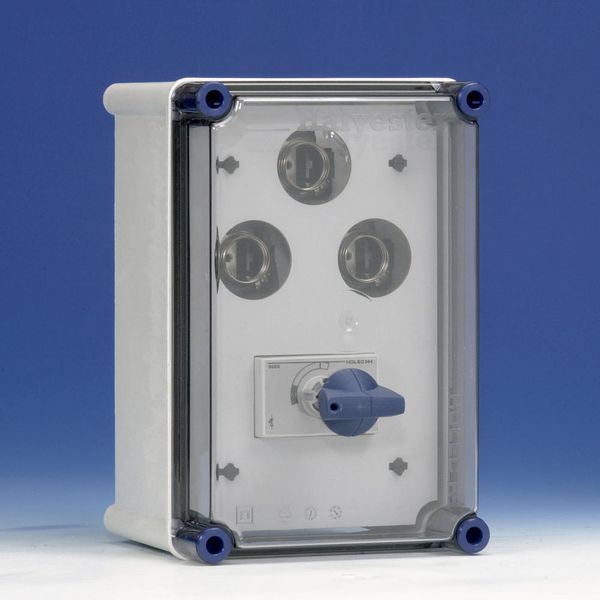 Switch+fuse encl. 63A 4p Duco + 3xDII image 2