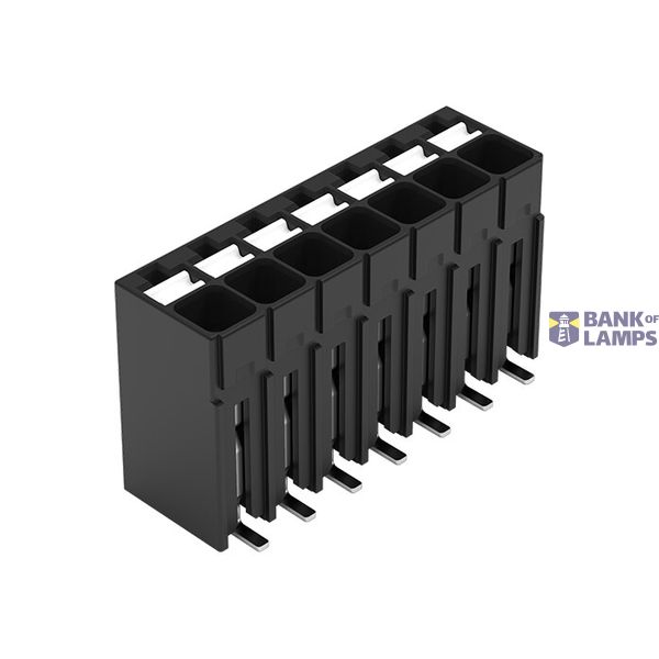 SMD PCB terminal block push-button 1.5 mm² black image 2