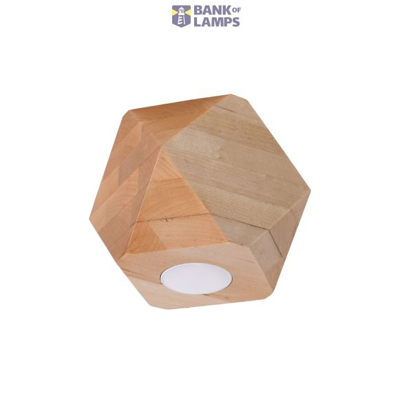 CEILING LAMP WOODY 1 NATURAL WOOD GU10 1X40W IP20 image 3