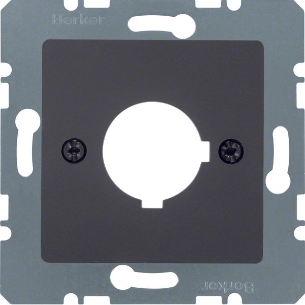 Central plate inst. opening Ø 22.5 mm, com-tech, ant., matt image 1