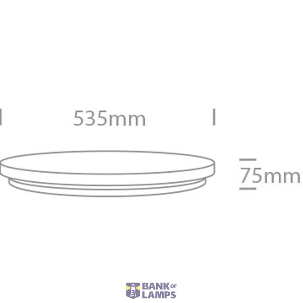 WHITE PLAFO 50W WW IP20 230V image 2