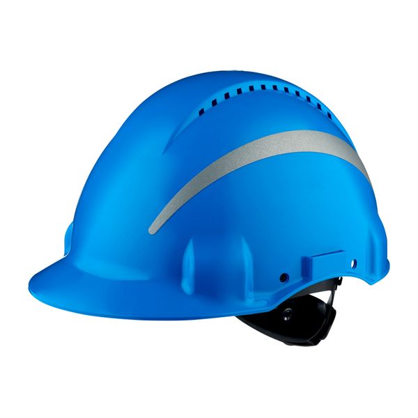 3M™ Hard Hat, Uvicator, Ratchet, Ventilated, Reflective, Plastic Sweat image 2