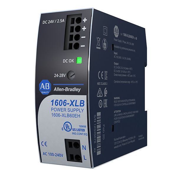 XLB Power Supply 60W 12VDC 5A image 1
